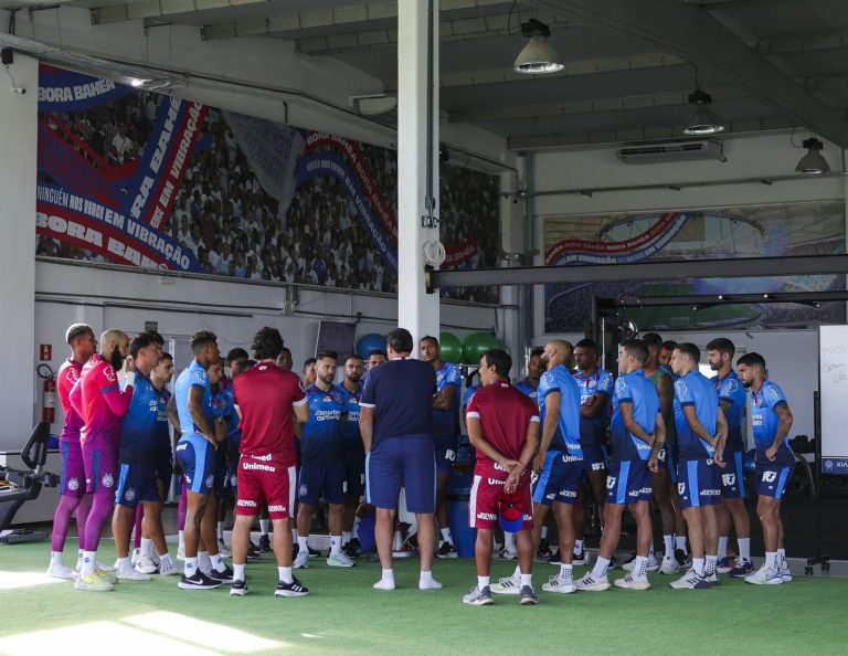 Bahia faz primeiro treino foco no Atlético GO veja como foi a