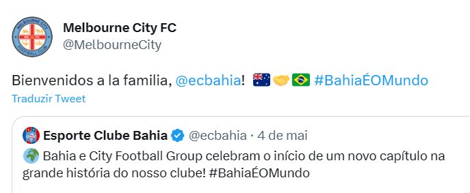 Bienvenido  Notícias Esporte Clube Bahia
